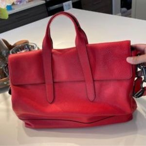 Red COACH Briefcase / Sachel